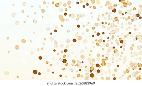 Glowing Background with Confetti of Glitter Particles. Sparkle Lights Texture. Celebration pattern. Light Spots. Star Dust. Explosion of Confetti. Design for Flyer.