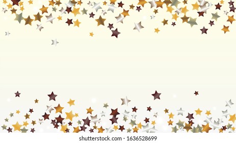 Glowing Background with Confetti of Glitter Star Particles. Sparkle Lights Texture. Christmas pattern. Light Spots. Star Dust. Christmass Design. Explosion of Confetti. Design for Poster.