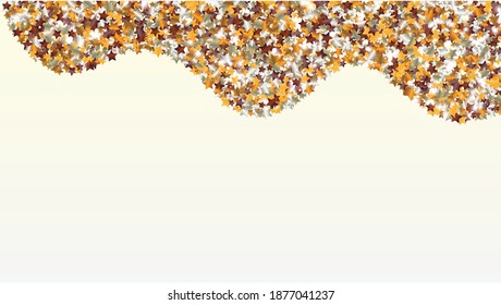 Glowing Background with Confetti of Glitter Star Particles. Sparkle Lights Texture. New Year pattern. Light Spots. Star Dust. Christmass Design. Explosion of Confetti. Design for Card.