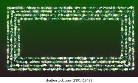 Glowing Background with Confetti of Glitter Star Particles. Sparkle Lights Texture. Celebration pattern. Light Spots. Star Dust. Christmass Design. Explosion of Confetti. Design for Advertisement.