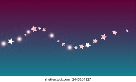 Glowing Background with Confetti of Glitter Star Particles. Sparkle Lights Texture. Party pattern. Light Spots. Star Dust. Christmass Design. Explosion of Confetti. Design for Invitation.