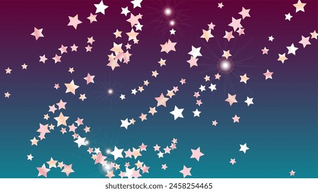 Fondo brillante con confeti de partículas de estrella brillante. Textura de luces brillantes. Patrón de celebración. Puntos de luz. Polvo de estrellas. Diseño navideño. Explosión de confeti. Diseño para el Web.