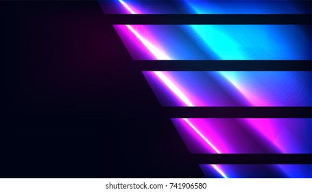 Glowing background with neon lines