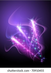 Glowing background with salute