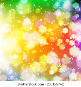 Glowing background with space for your copy. Blue, green, red, purple, white, pink, yellow colors