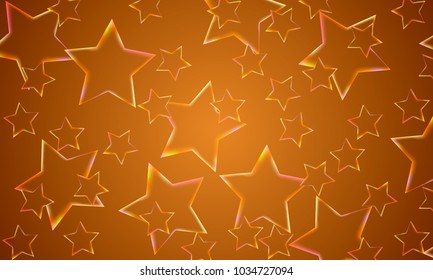 glowing background with stars