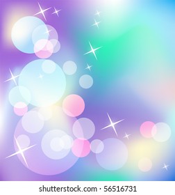 Glowing background with stars