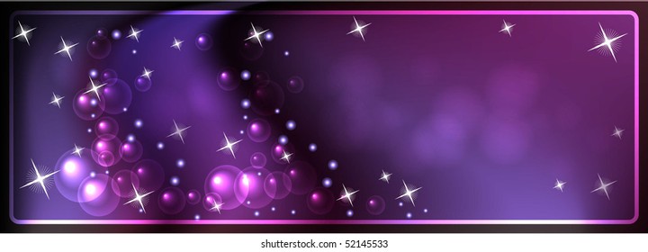 Glowing background with translucent circles.