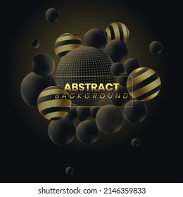 Glowing ball abstract background vector 