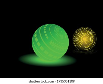 glowing balls and light ball