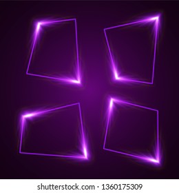 Glowing  banner design. 