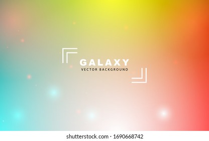 glowing beautyfull galaxy vector background 