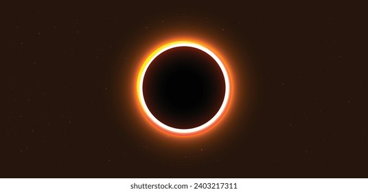 glowing Black hole at dark space vector illustration