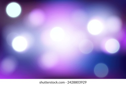 Fondo abstracto de las luces azules brillantes del Bokeh, Vector eps 10 partículas del bokeh de la ilustración, decoración de fondos
