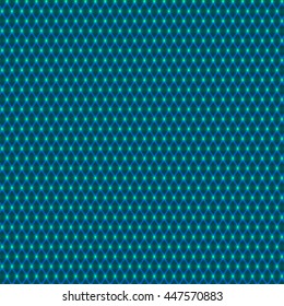 Glowing blue diamonds abstract background