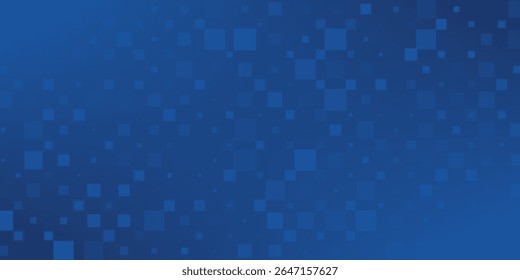 Papel de parede azul brilhante pontilhado. Textura da grade de pontos arredondados curvos abstratos. Plano de fundo do padrão de meio-tom do círculo. Fundo da marinha escura para tecnologia, negócios, notícias, saúde, design de medicina