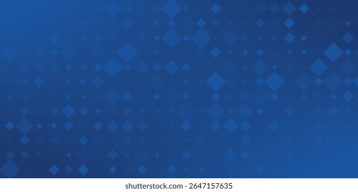 Papel de parede azul brilhante pontilhado. Textura da grade de pontos arredondados curvos abstratos. Plano de fundo do padrão de meio-tom do círculo. Fundo da marinha escura para tecnologia, negócios, notícias, saúde, design de medicina