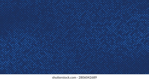 Glowing blue dotted wallpaper. Abstract curved round dot grid texture. squer halftone pattern background.