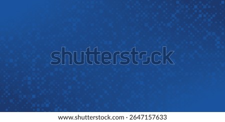 Glowing blue dotted wallpaper. Abstract curved round dot grid texture. Circle halftone pattern background. Dark navy backdrop for technology, business, news, healthcare, medicine design