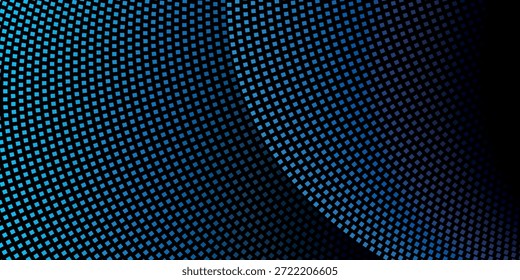 Papel de parede azul brilhante pontilhado. Plano de fundo do padrão de meio-tom do círculo