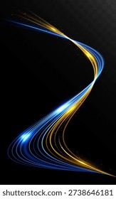 Onda luz neón azul