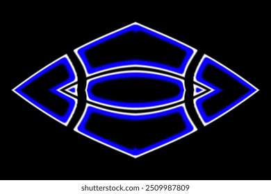 glowing blue graphic element vector design