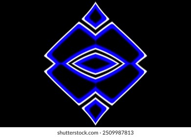 glowing blue graphic element vector design