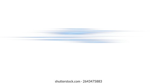  Glowing Blue Light Line PNG.Horizontal Futuristic Energy Beam with Radiant Shine, Neon Glow, Flare, and Shimmer for Digital Effects, Tech Design, and Highlights Overlay