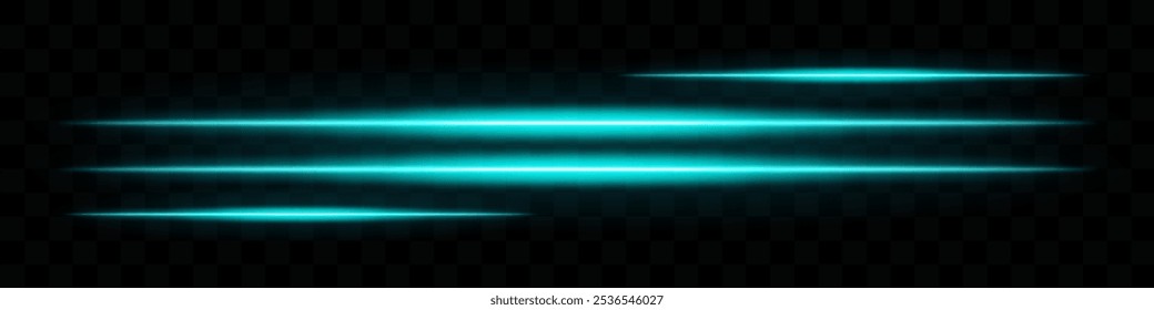 Glowing blue light streaks. Horizontal beams, abstract, bright lines, radiant, futuristic, shine, luminous, energy, dynamic, glowing effect, motion, laser, neon.