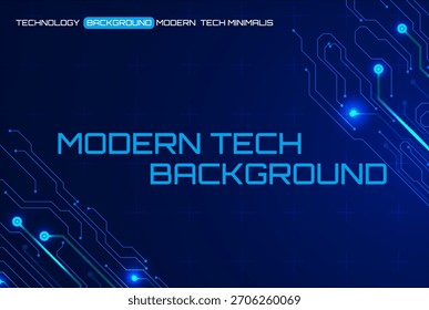 Textura de PCB azul brillante con líneas de circuitos modernos. Perfecto como telón de fondo digital de alta tecnología.