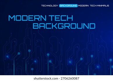 Textura de PCB azul brilhante com linhas de circuito modernas. Perfeito como um cenário digital de alta tecnologia.