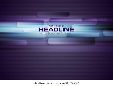 El fondo abstracto de la tecnología brillante azul y violeta. Diseño de vectores