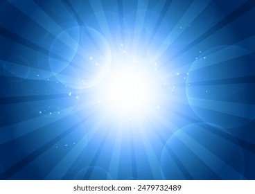 Glowing blue radiant texture background