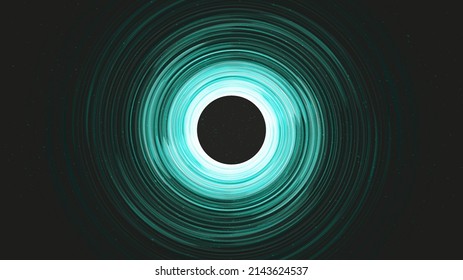 Glowing Blue Spiral Black hole on Galaxy background with Milky Way spiral,Universe and starry concept design,vector