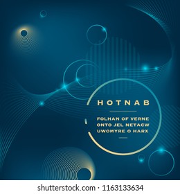 Glowing blue star in space background vector illustration. Vector round circle light frame. Shining glow circle banner. Vector round illustration design. Light effect digital futuristic energy