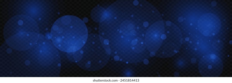 Glowing bokeh circles, sparkling dust. Abstract luxury light decoration.