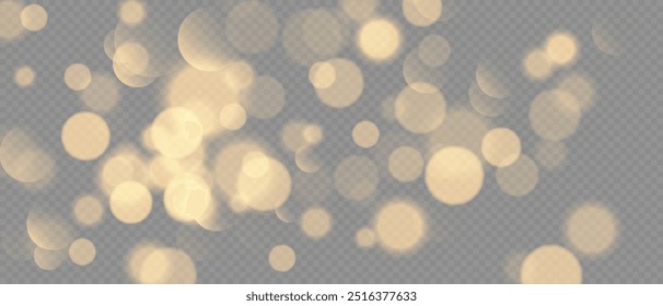 Glowing bokeh light and glitter texture for your design. Christmas light, light effect. Blurred background.