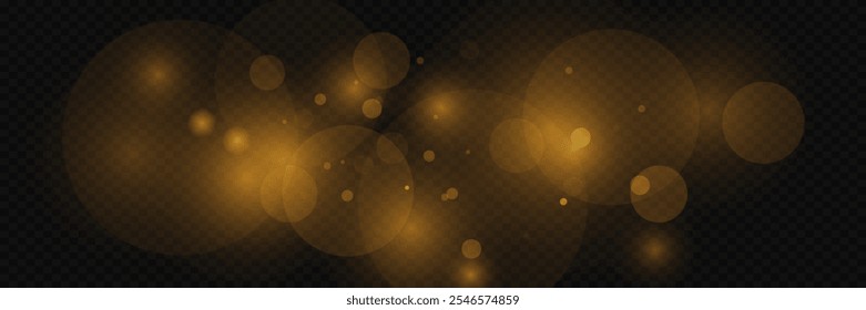 Brilhante bokeh partículas mágicas. Ilustração vetorial