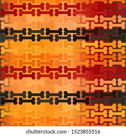 Glowing bone pattern. Seamless vector