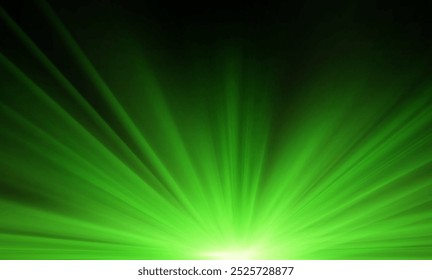 Glowing bright light explosion effect. The effect of a bright flickering flash of light on a transparent background with rays and highlights. Vector illustration. Lens explosion, spark, sparks