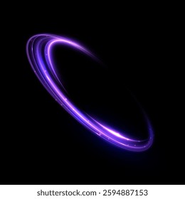 Glowing bright lines of podium lighting. Abstract lines of light trace movement. Bright light effect.	