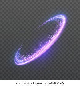 Glowing bright lines of podium lighting. Abstract lines of light trace movement. Bright light effect.	