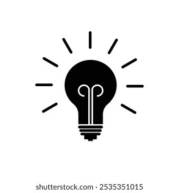 lâmpada de incandescência, iluminação elétrica, lâmpada - ícone vetorial.