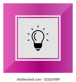 Glowing bulb icon