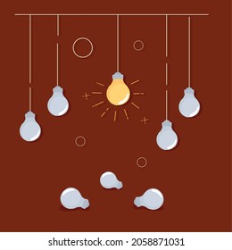 glowing bulb uniqueness concept design