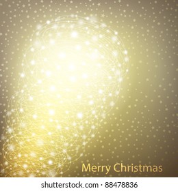 Glühender Weihnachtshintergrund mit Platz für Ihren Text, Vektor eps10-Format