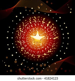 Glowing christmas star