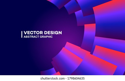 Glowing circle abstract background, future and technology concept