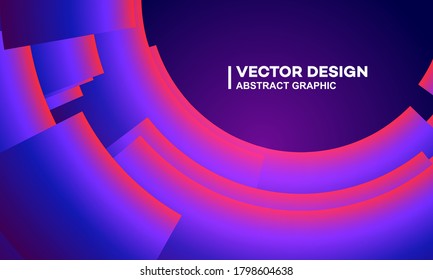 Glowing circle abstract background, future and technology concept