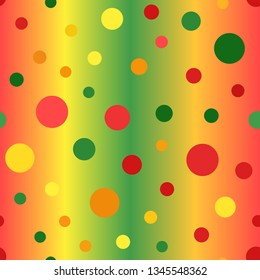 Glowing circle pattern. Seamless vector background